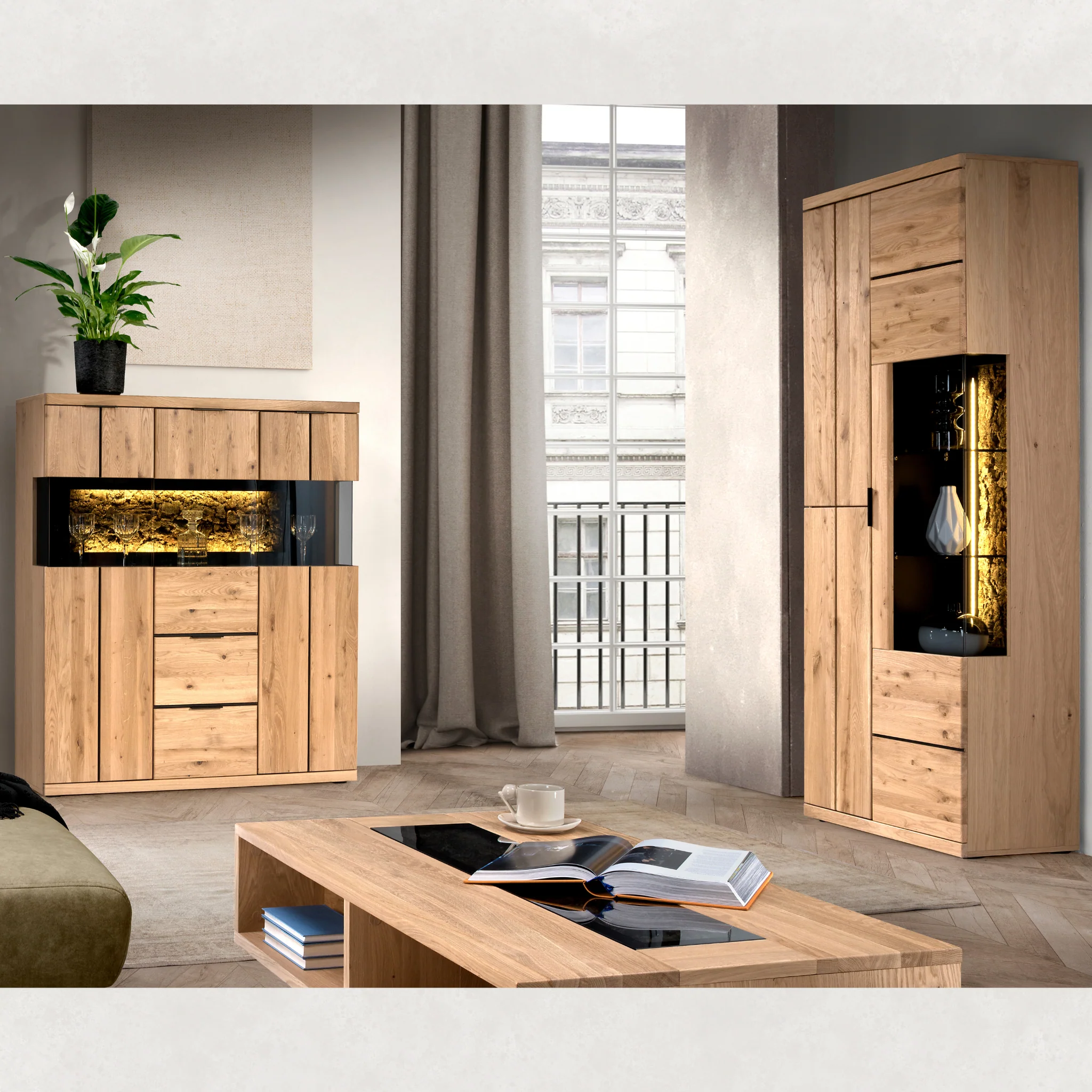 Vitrina de madera roble NAPOLI 22 | LoftStory - Image 5