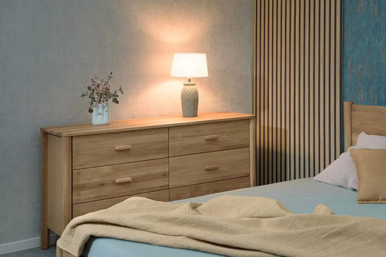 Cama de madera maciza roble AURA | VESKOR - Image 6