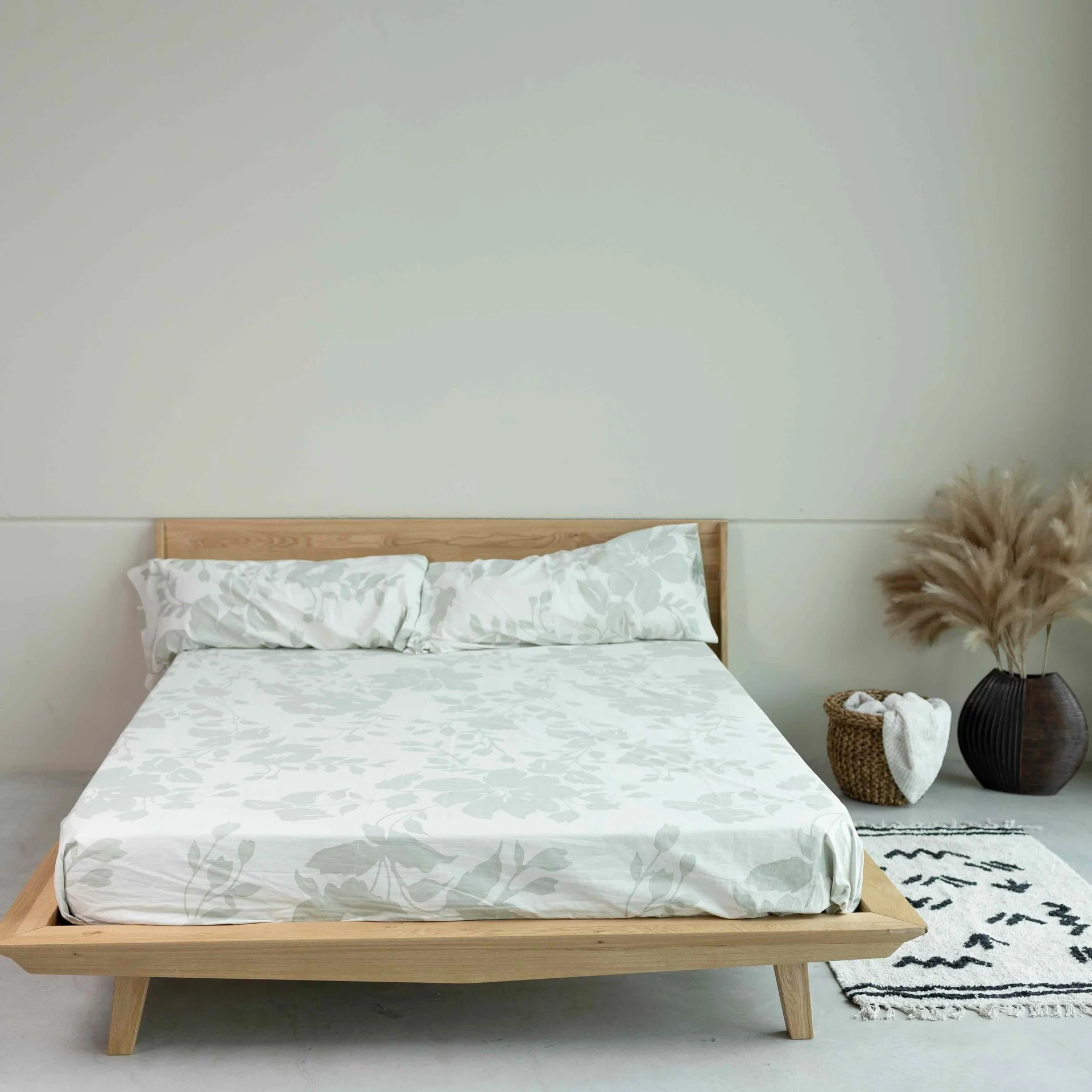 Cama matrimonio de madera maciza roble MALMO | NordicStory - Image 11