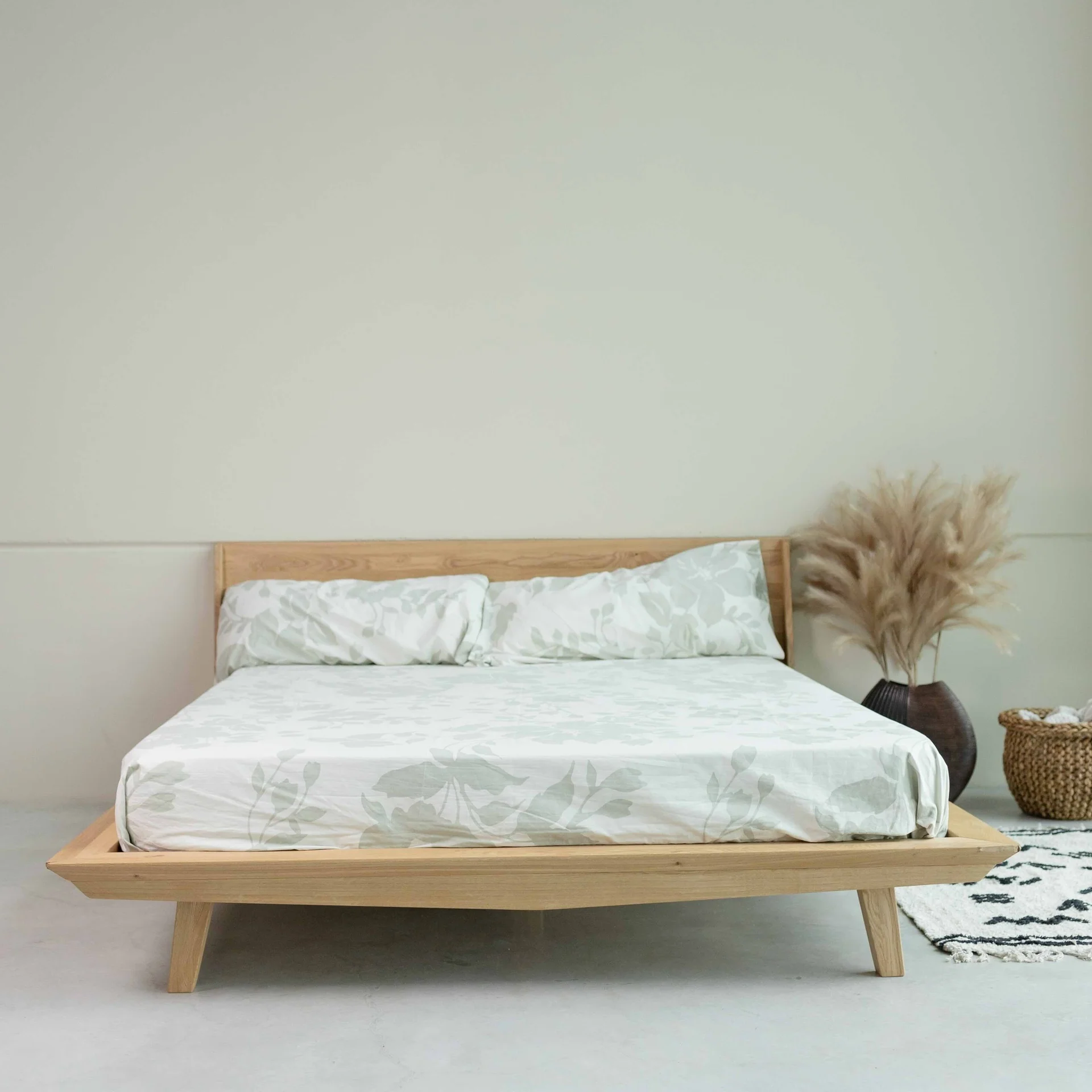 Cama matrimonio de madera maciza roble MALMO | NordicStory - Image 12