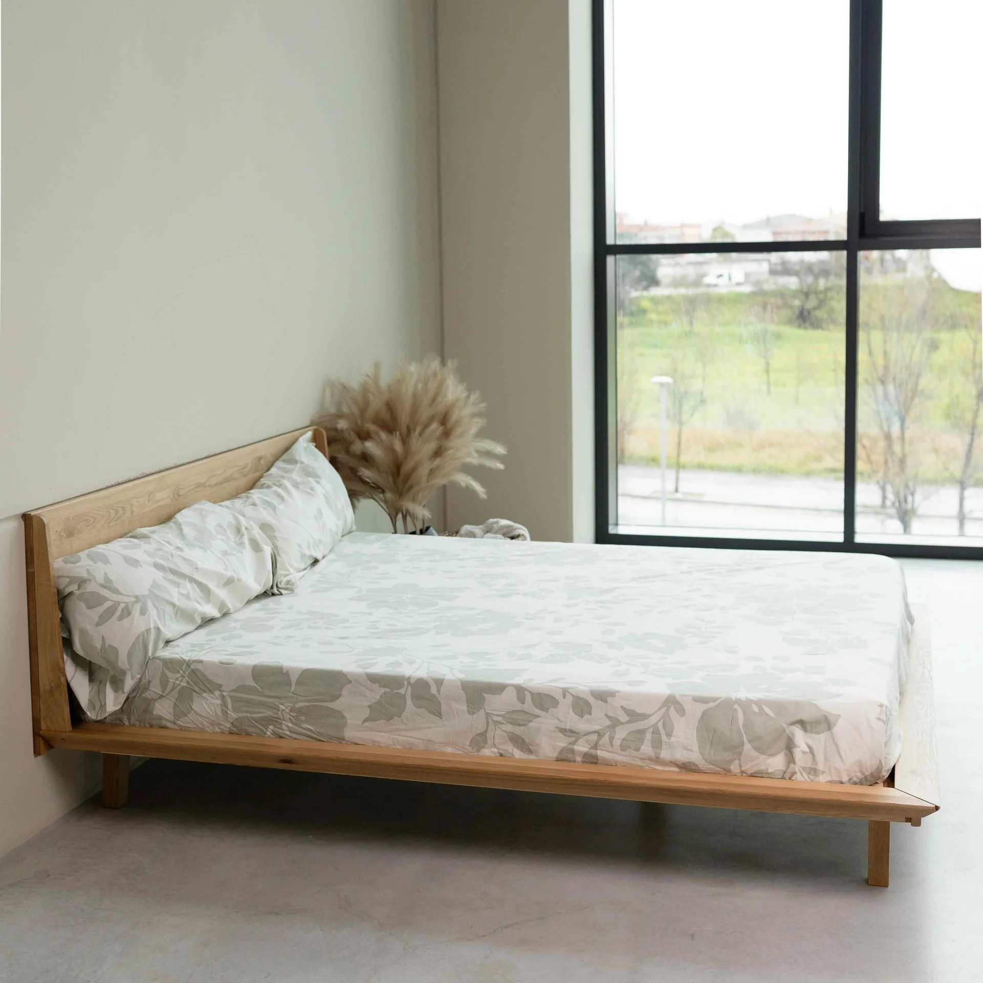 Cama matrimonio de madera maciza roble MALMO | NordicStory - Image 13