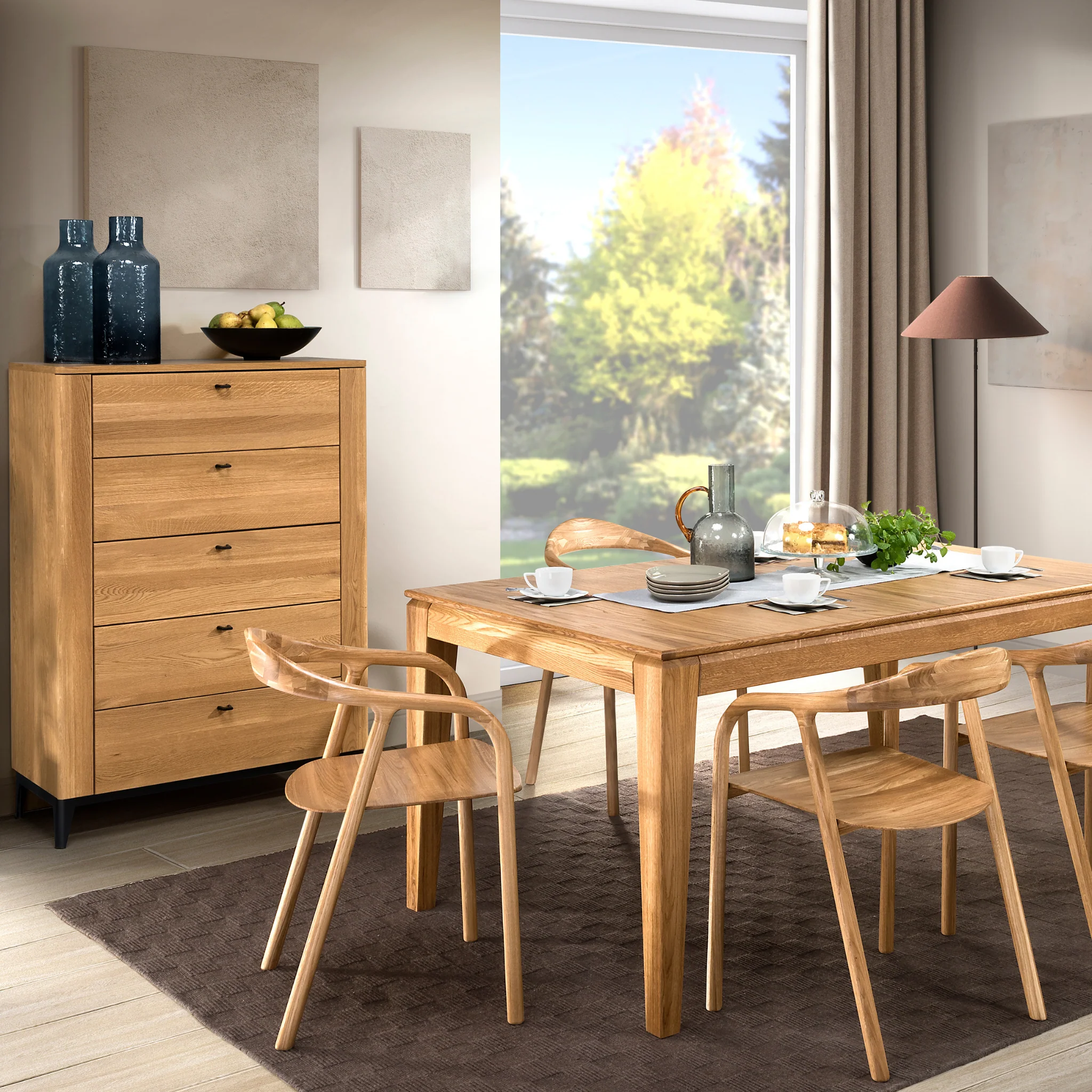 Cómoda de madera roble OPORTO 75 | LoftStory - Image 5