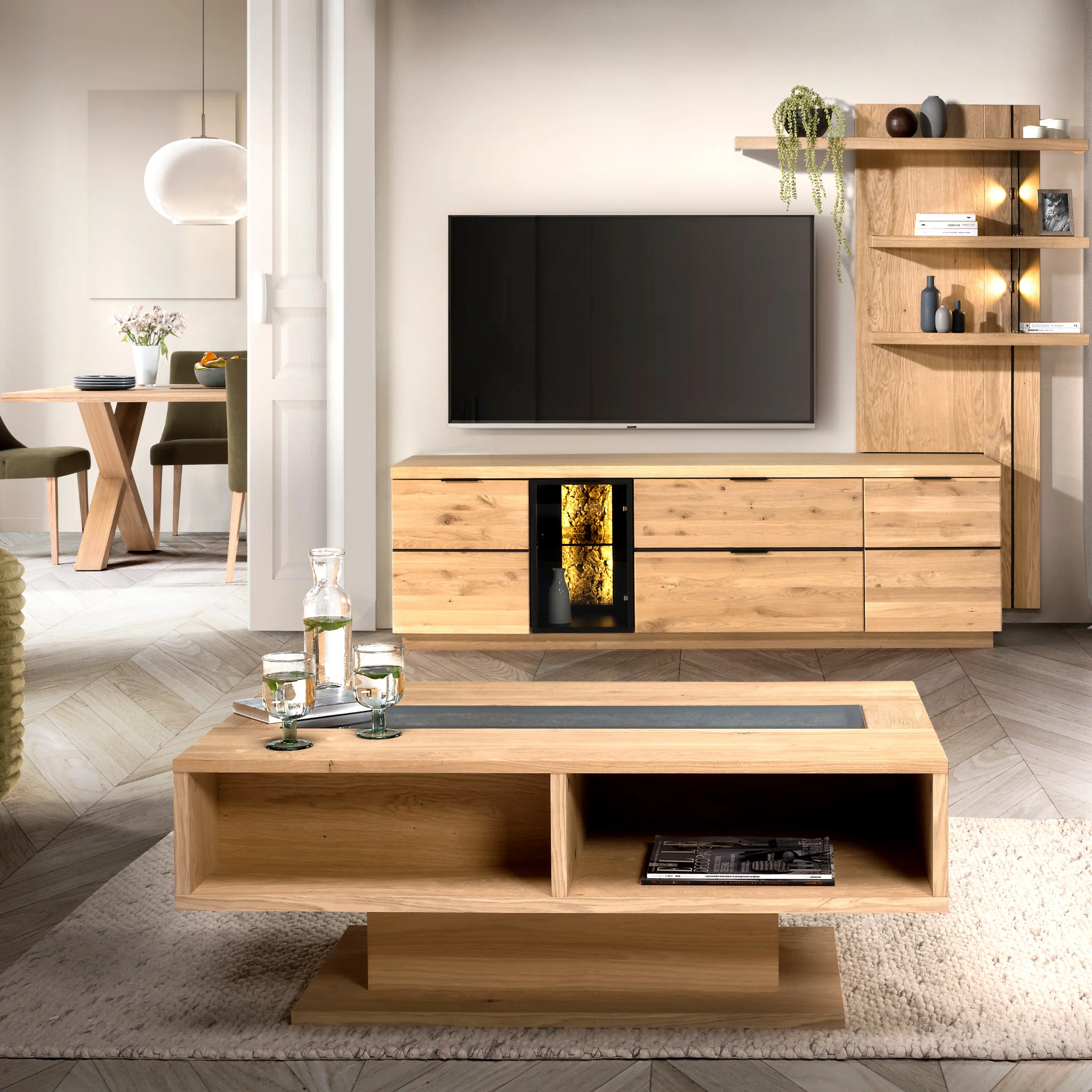 Estante de madera roble NAPOLI 35 | LoftStory - Image 3