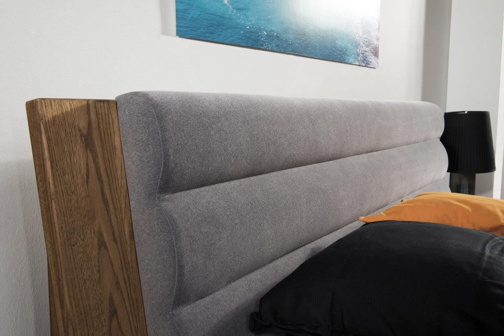 Cama elevable de madera de roble rústico VELVET 74 | LoftStory - Image 3