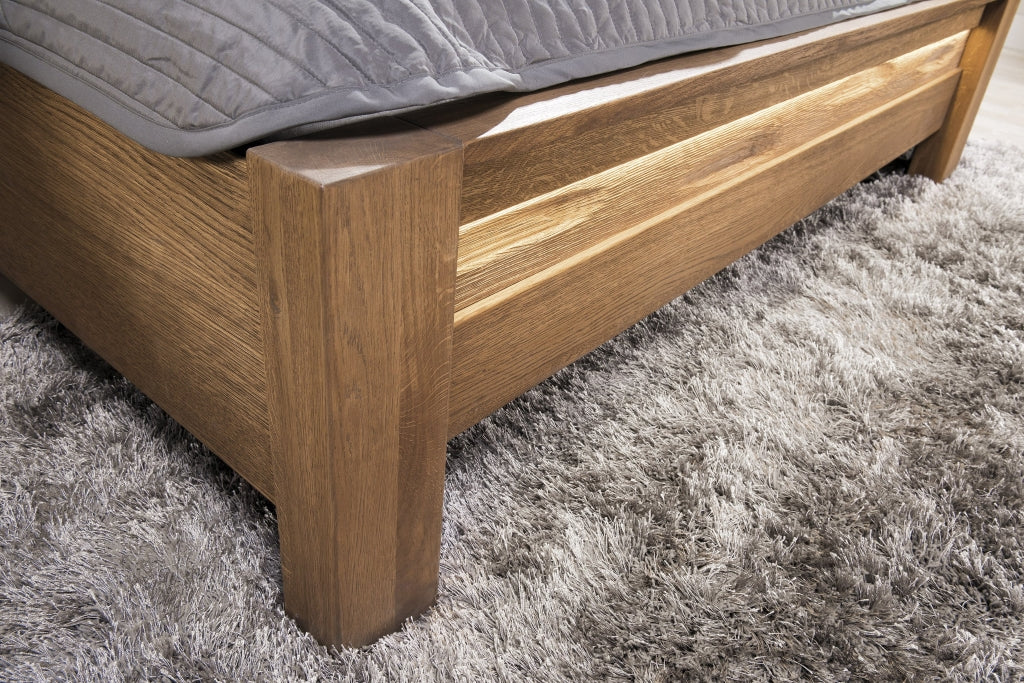 Estructura de cama madera de roble rústico VELVET 76 | LoftStory - Image 6