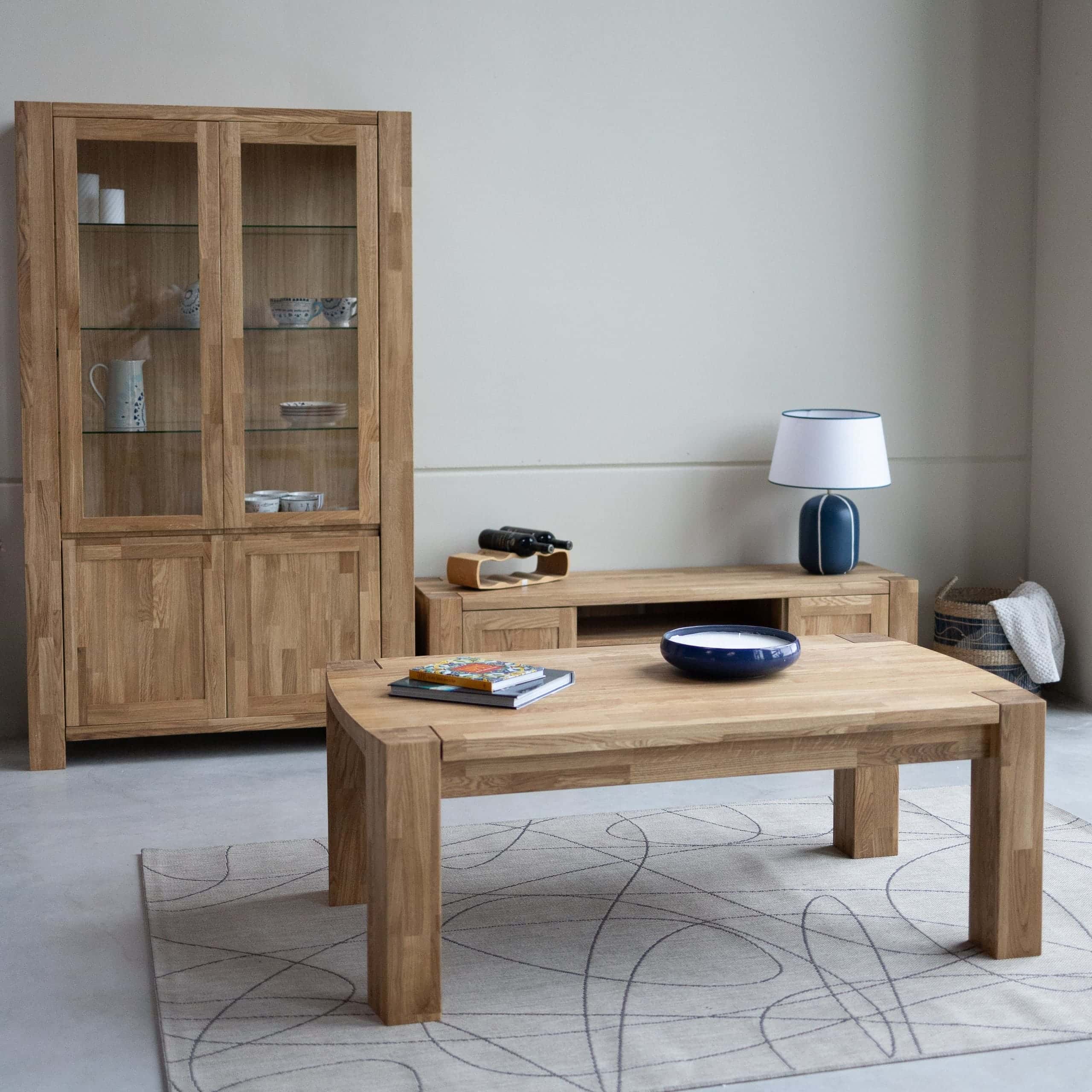 Mesa de centro madera maciza roble BALDER | NordicStory