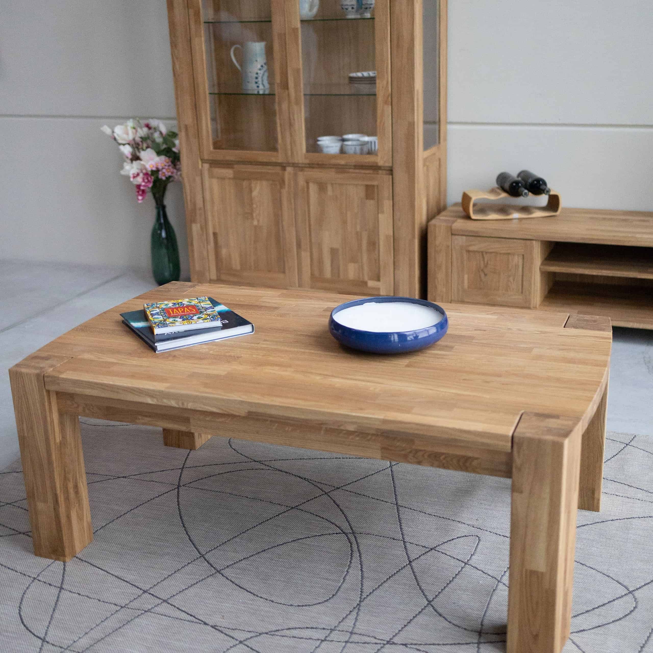 Mesa de centro madera maciza roble BALDER | NordicStory - Image 2
