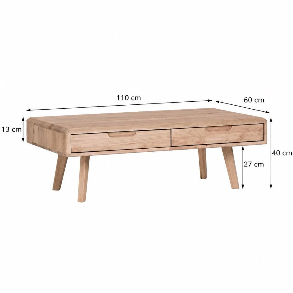 Mesa de centro madera maciza SWEDEN | NordicStory - Image 4