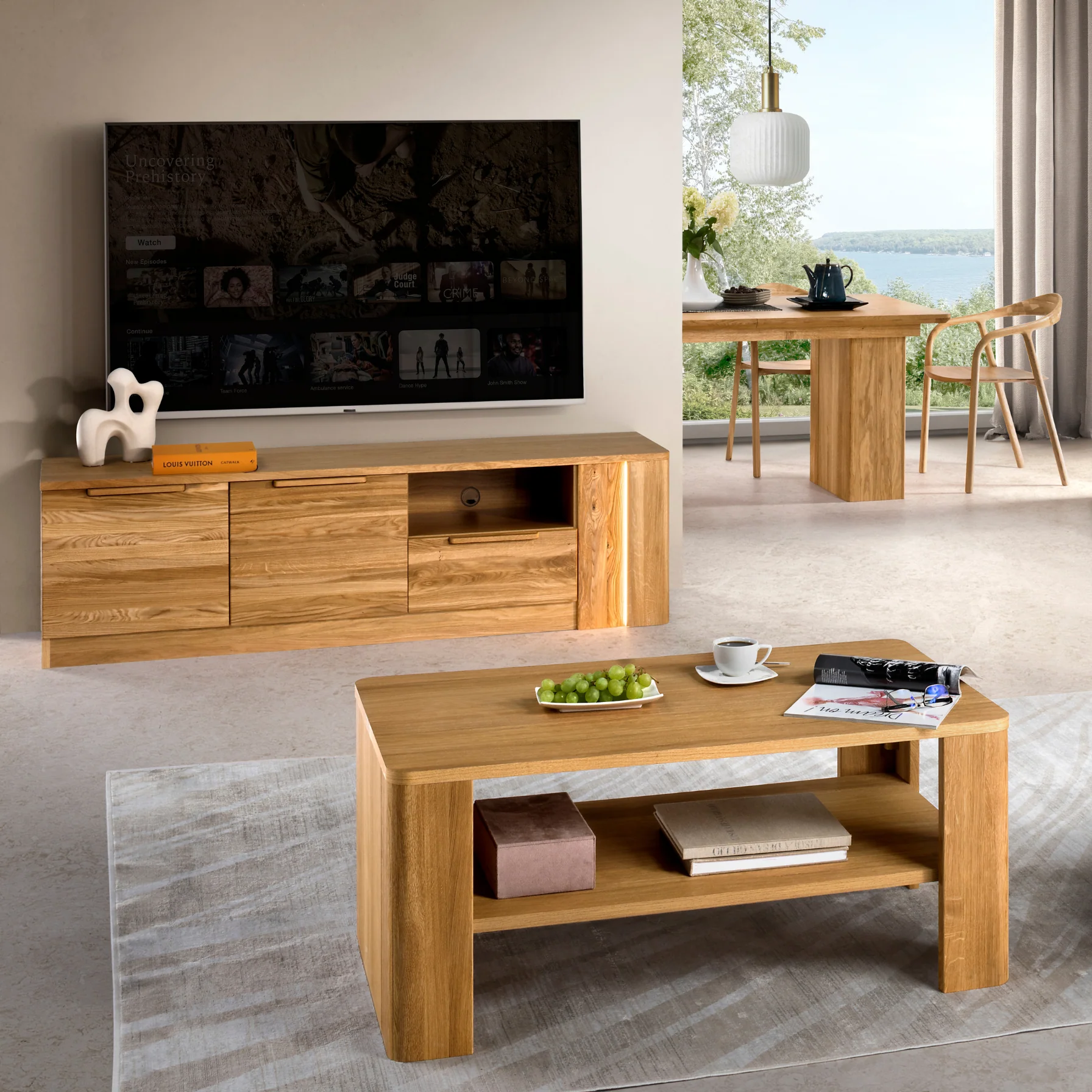 Mesa de centro de madera roble LONDRES 41 | LoftStory - Image 3