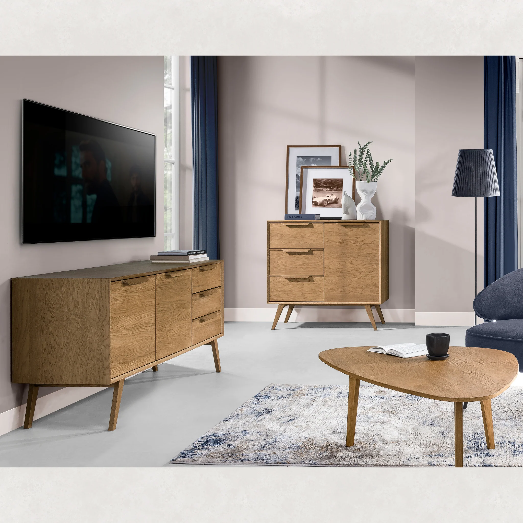 Mesa de comedor extensible de madera roble LEO 40 | LoftStory - Image 6