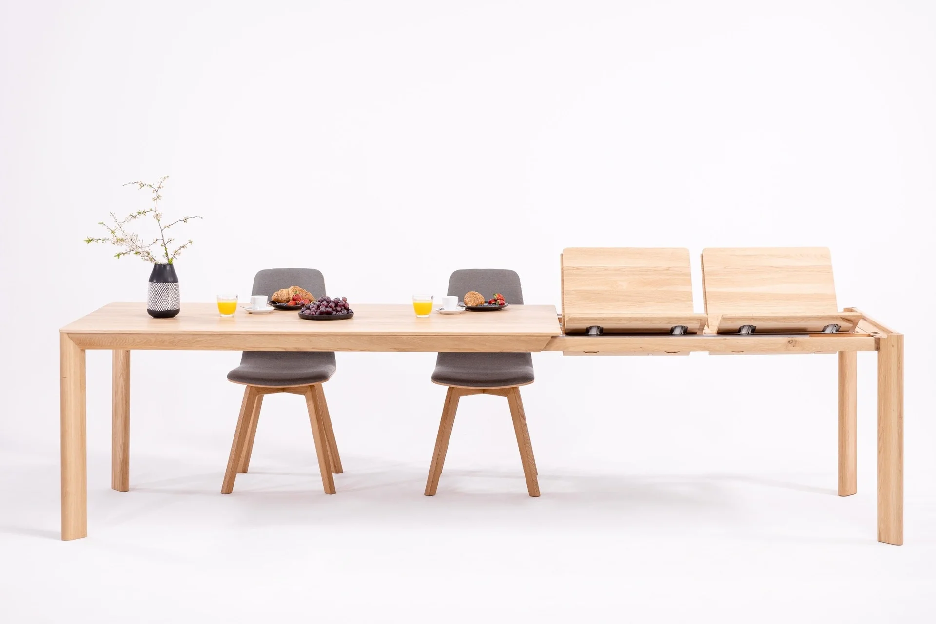 Mesa de comedor extensible madera maciza DITA | VESKOR