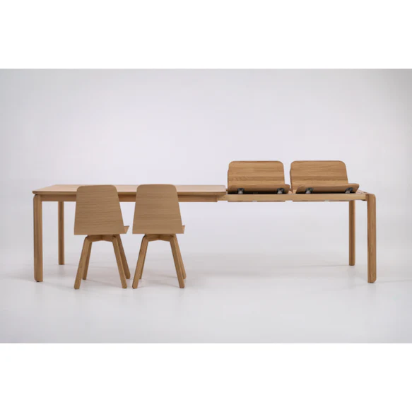 Mesa de comedor extensible madera maciza GOLF | VESKOR