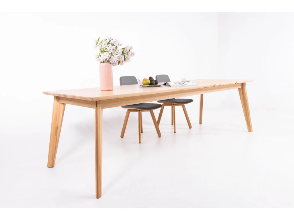 Mesa de comedor extensible madera maciza haya o roble KAMBIO 1 | VESKOR - Image 3