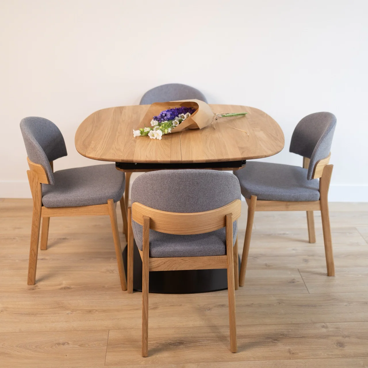 Mesa de comedor extensible madera maciza LUNA | VESKOR - Image 11