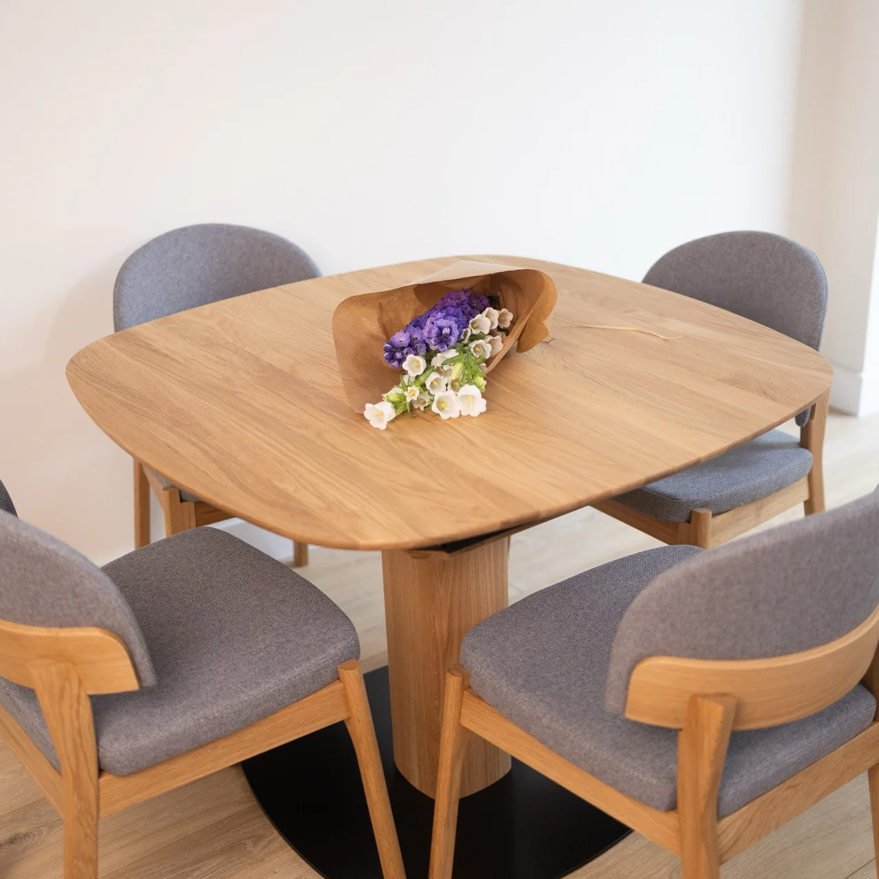 Mesa de comedor extensible madera maciza LUNA | VESKOR - Image 12