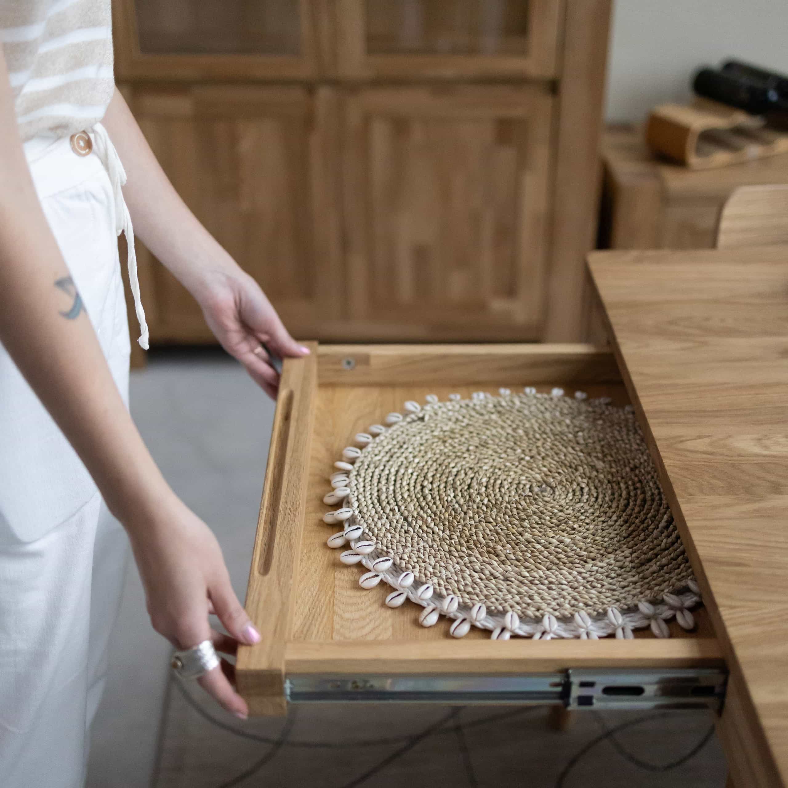 Mesa de comedor extensible de madera maciza de roble BERGAMO | NordicStory - Image 10