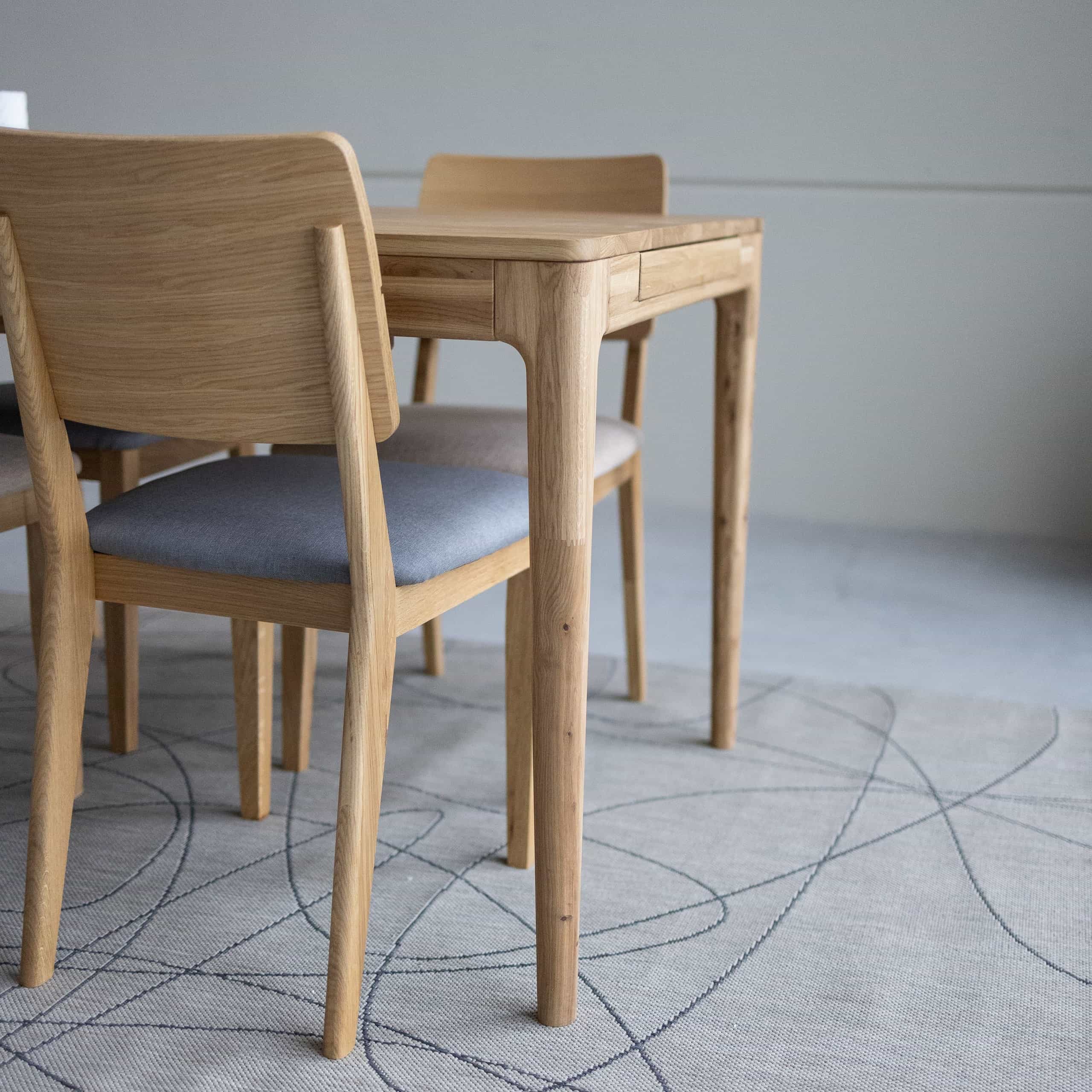 Mesa de comedor extensible de madera maciza de roble BERGAMO | NordicStory - Image 13