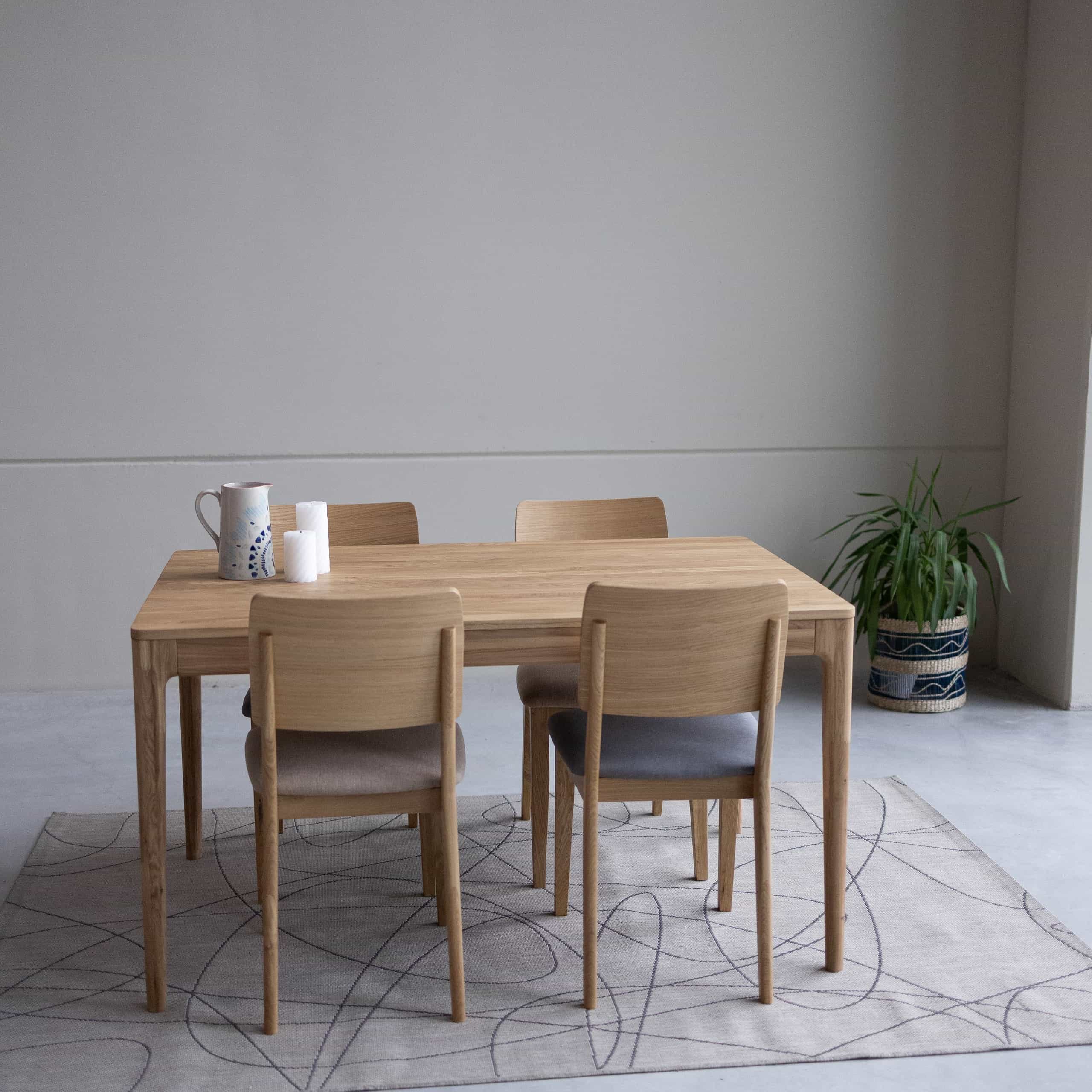 Mesa de comedor extensible de madera maciza de roble BERGAMO | NordicStory - Image 6