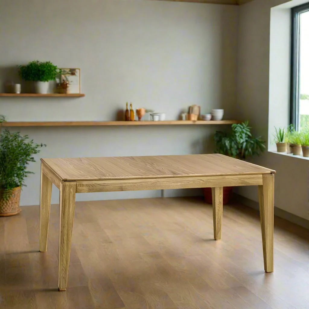 Mesa de comedor extensible madera de roble FREDO