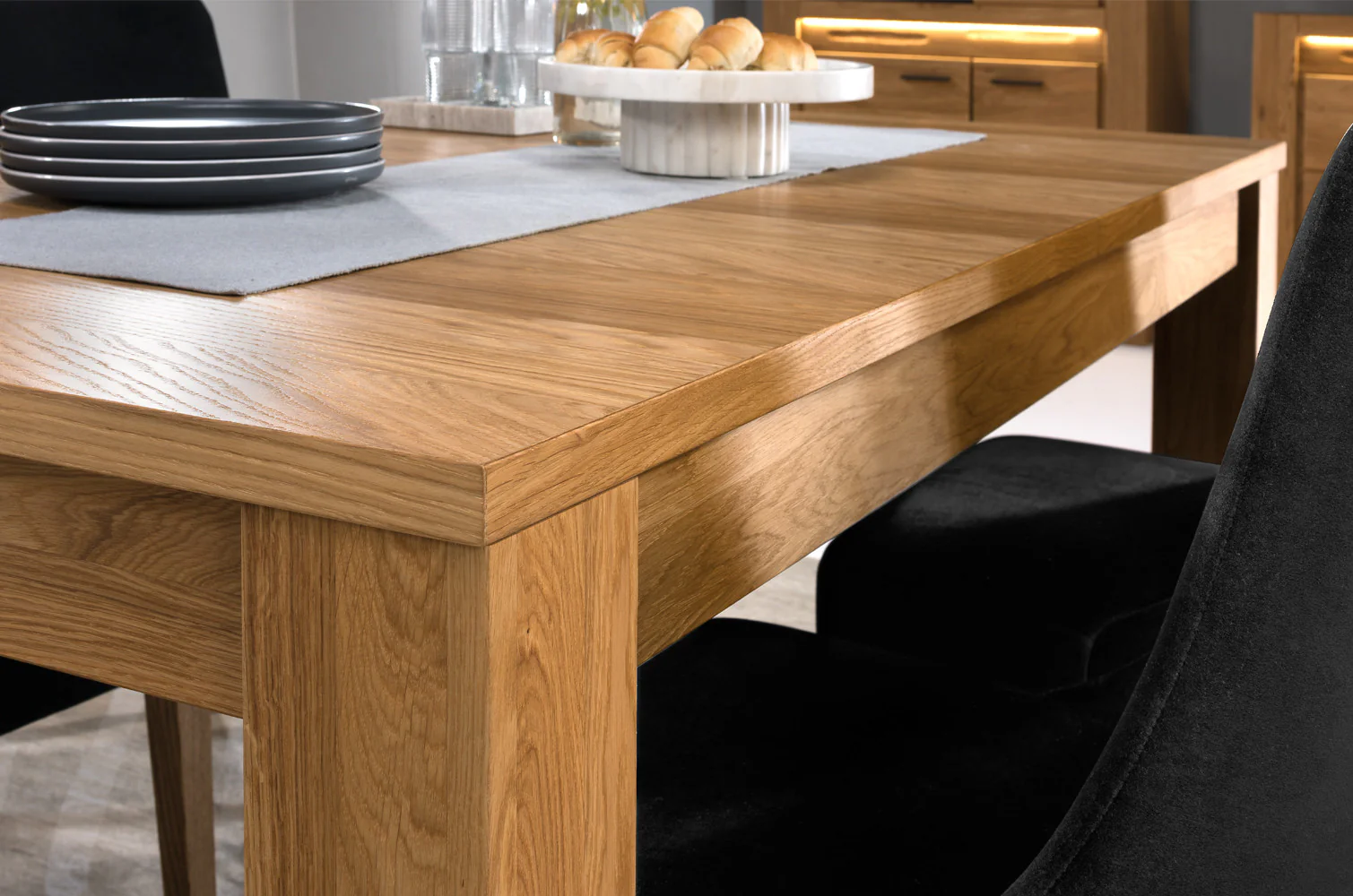 Mesa de comedor extensible madera de roble VELVET 40 | LoftStory - Image 9