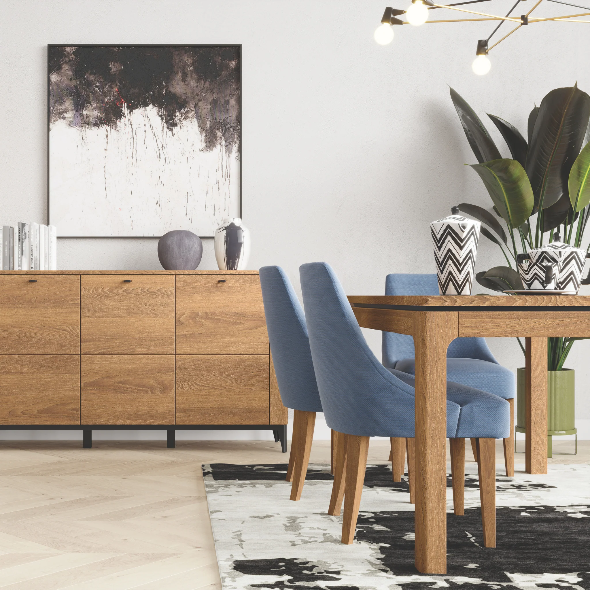Mesa de comedor extensible madera roble OPORTO 40 | LoftStory - Image 5