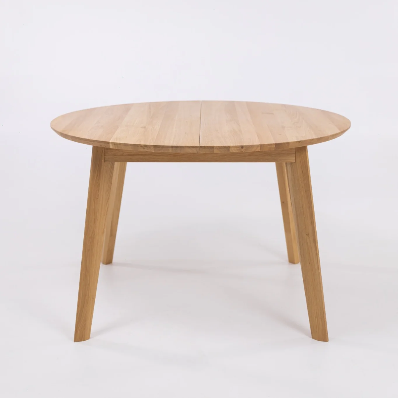 Mesa de comedor extensible redonda de madera maciza haya o roble SAGA | VESKOR - Image 6