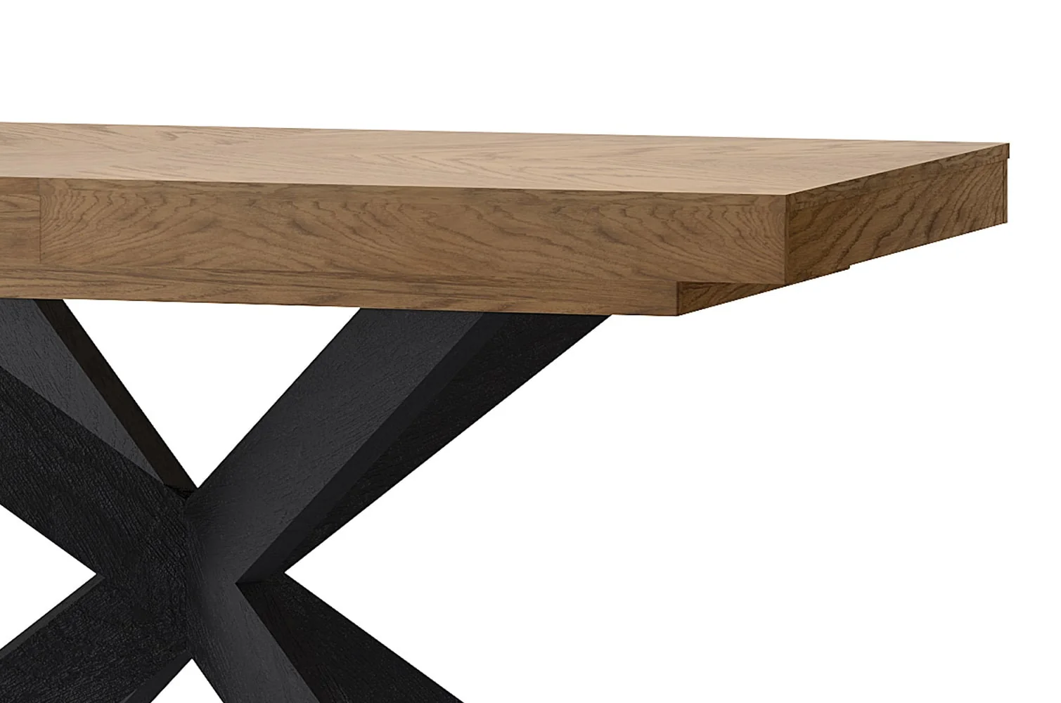 Mesa de comedor extensible de madera roble COZY 39 | LoftStory - Image 3