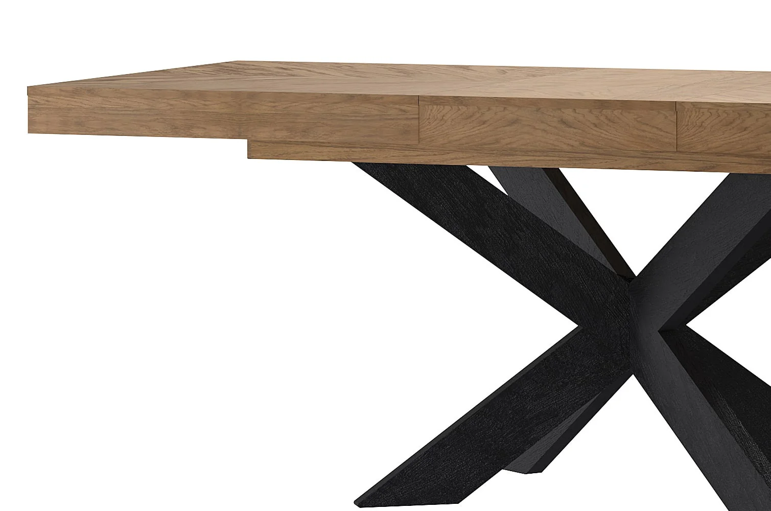 Mesa de comedor extensible de madera roble COZY 39 | LoftStory - Image 4