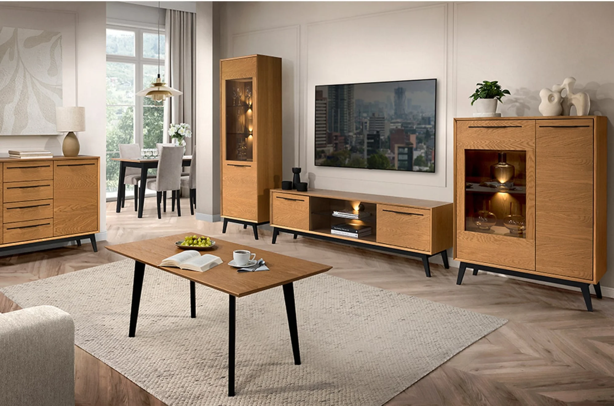 Mesa de comedor extensible de madera roble LAZURE 40 | LoftStory - Image 8