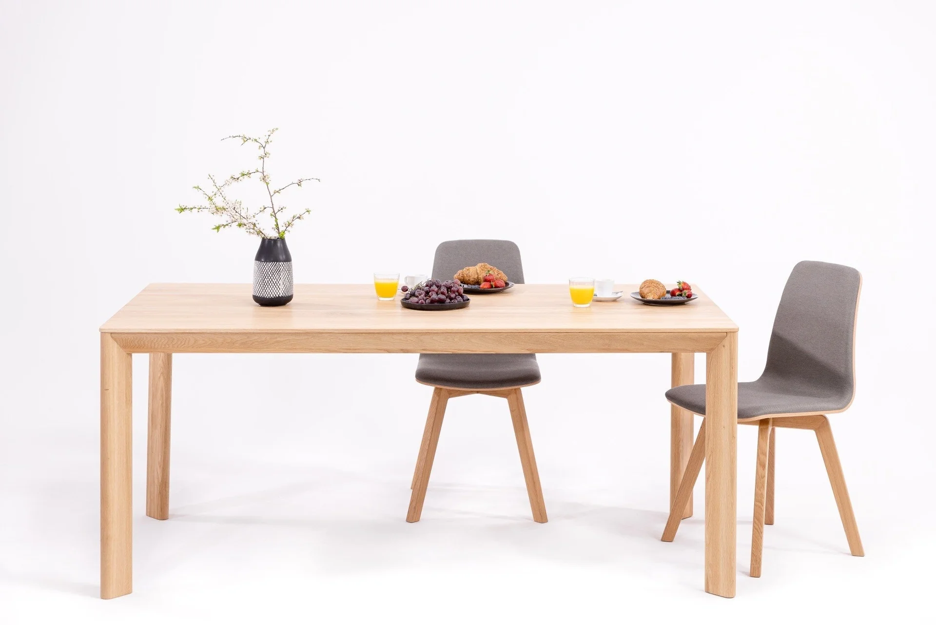 Mesa de comedor fija madera maciza DITA | VESKOR