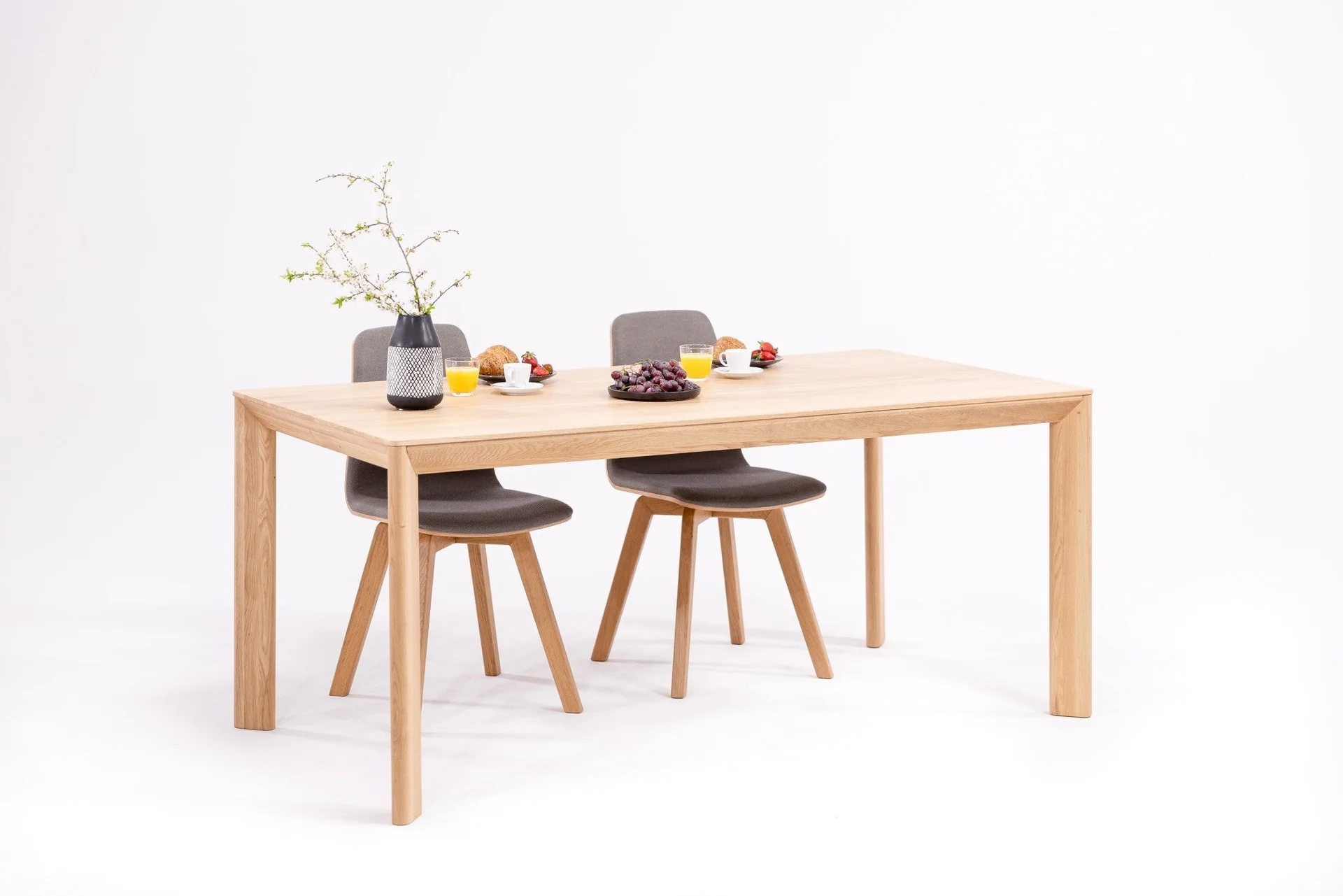 Mesa de comedor fija madera maciza DITA | VESKOR - Image 6