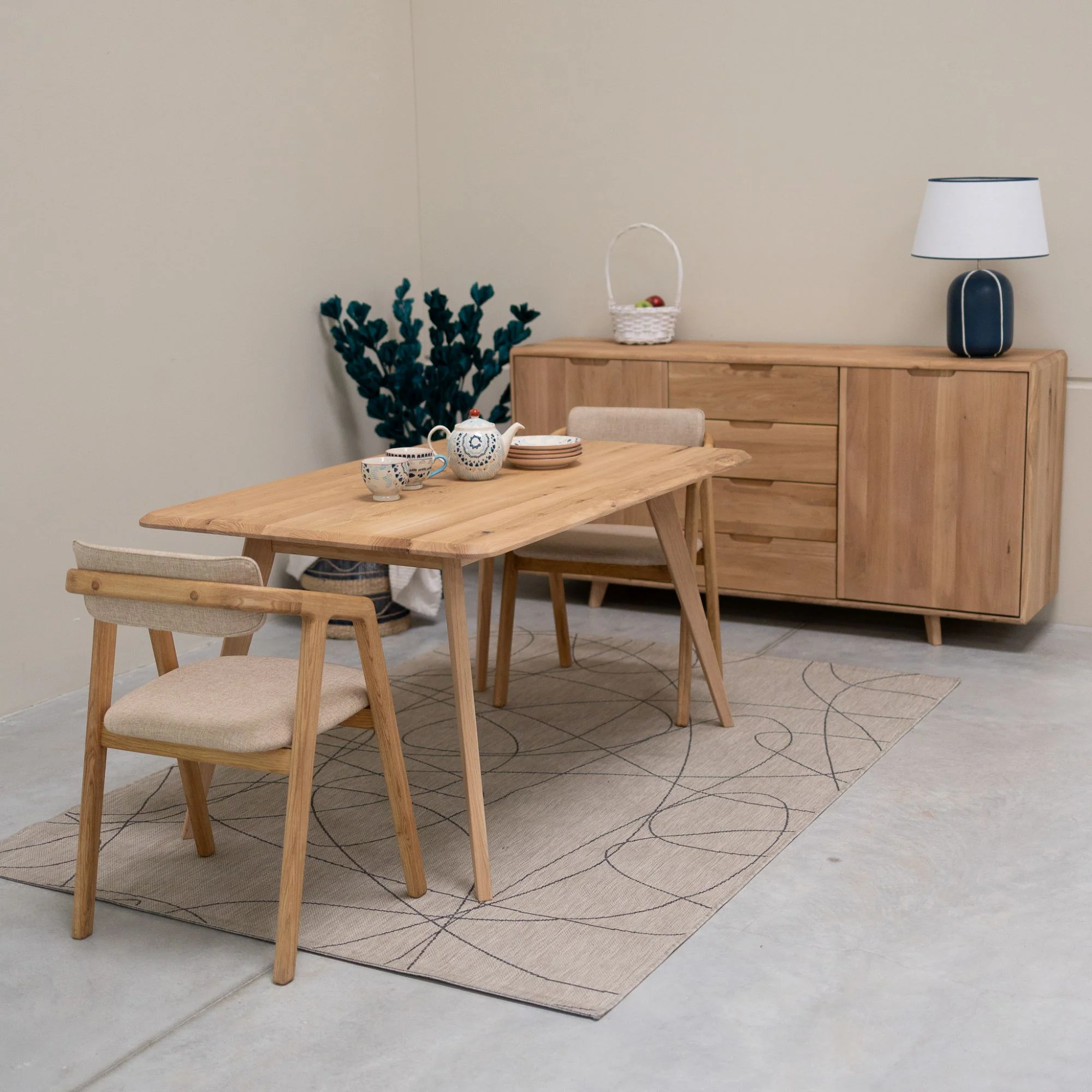 Mesa de comedor fija madera maciza SWEDEN | NordicStory - Image 7