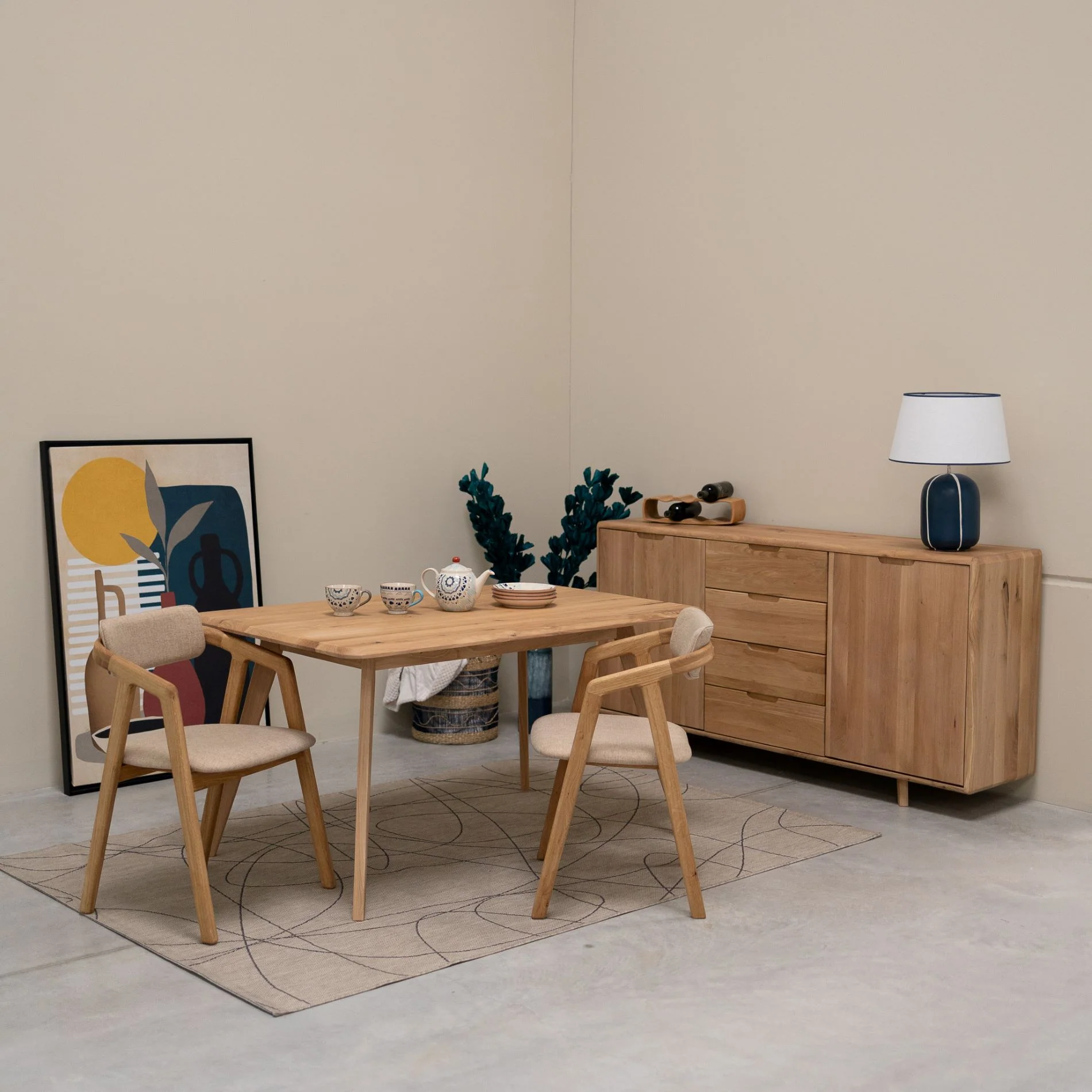 Mesa de comedor fija madera maciza SWEDEN | NordicStory - Image 8