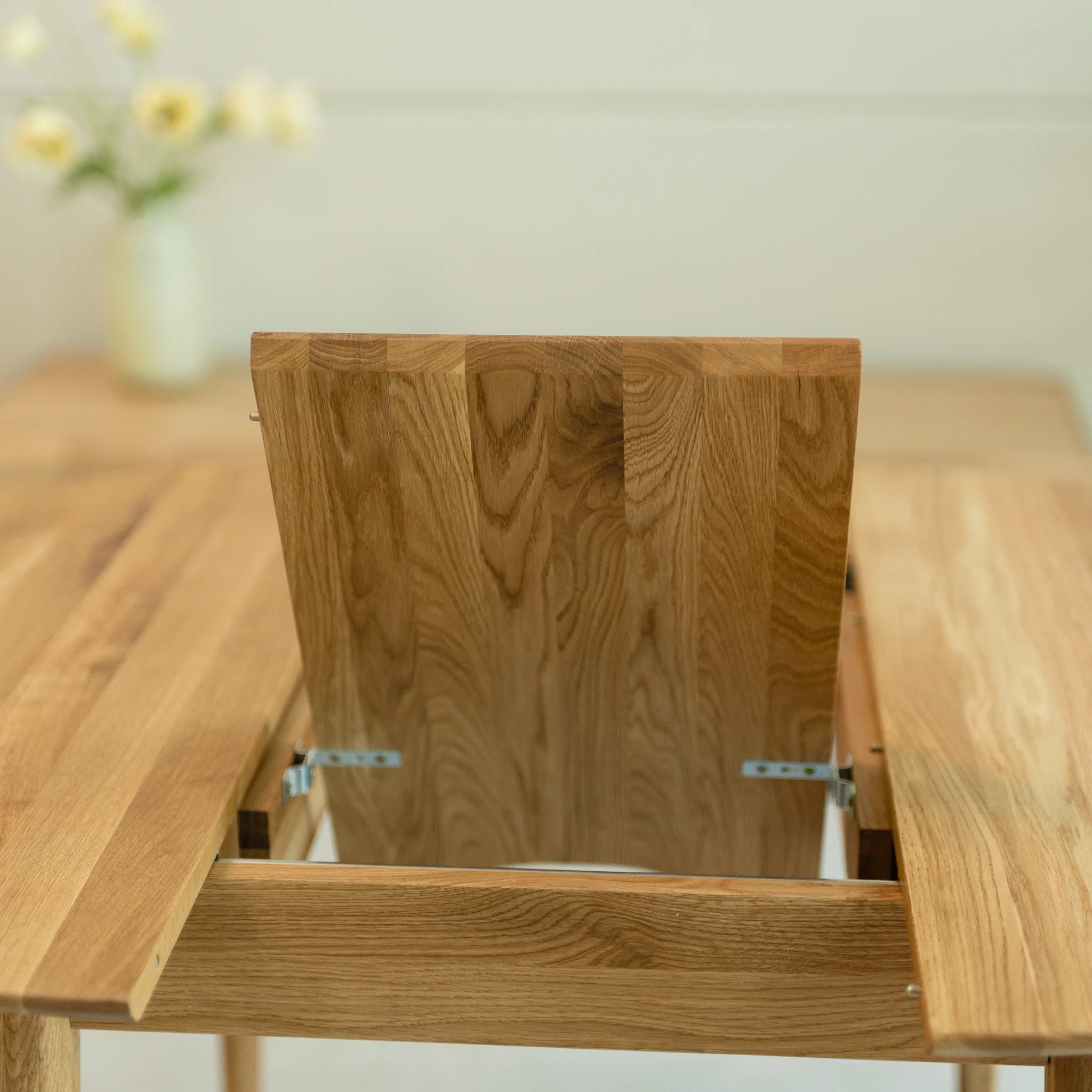 Mesa redonda de comedor extensible madera de roble MALMO | NordicStory - Image 4