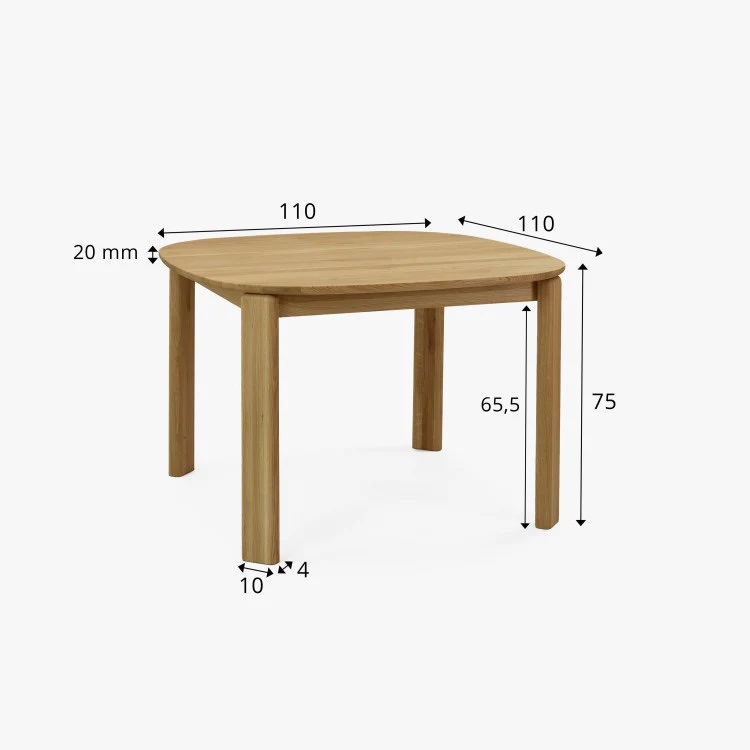 Mesa de comedor redonda extensible madera maciza roble Victoria | NordicStory - Image 15