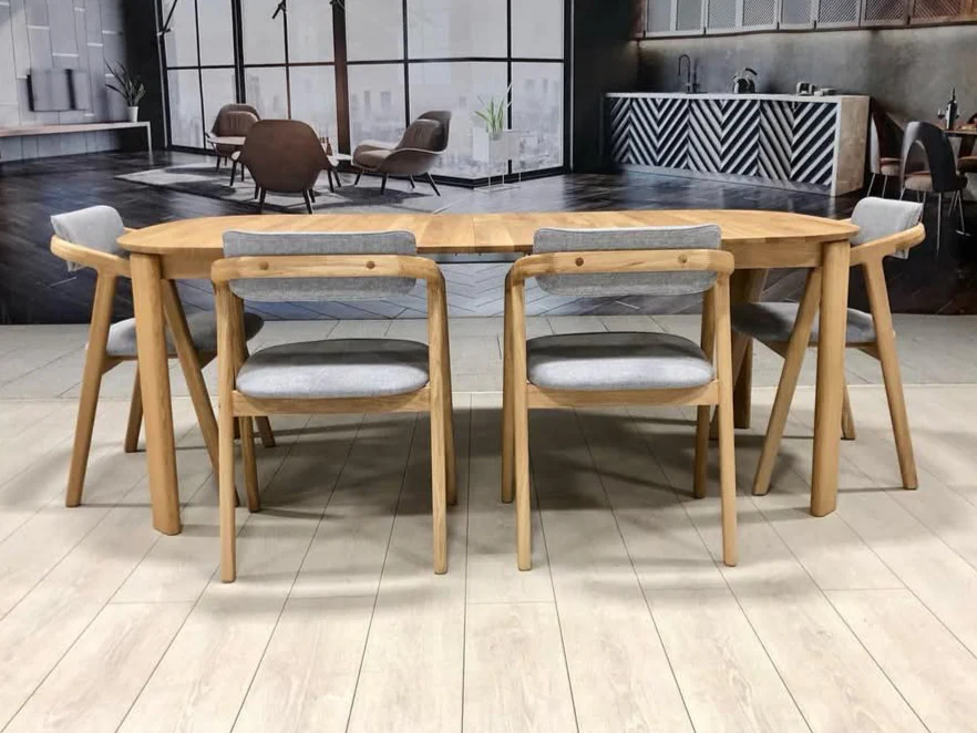 Mesa de comedor redonda extensible madera maciza roble Victoria | NordicStory - Image 6
