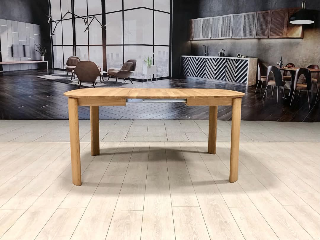 Mesa de comedor redonda extensible madera maciza roble Victoria | NordicStory - Image 9