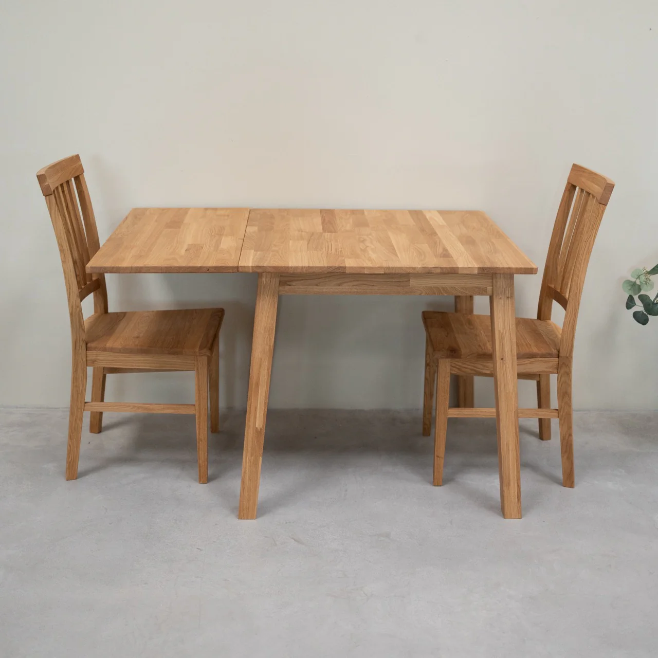 Mesa cuadrada de comedor extensible madera maciza de roble TOMAS | NordicStory - Image 2