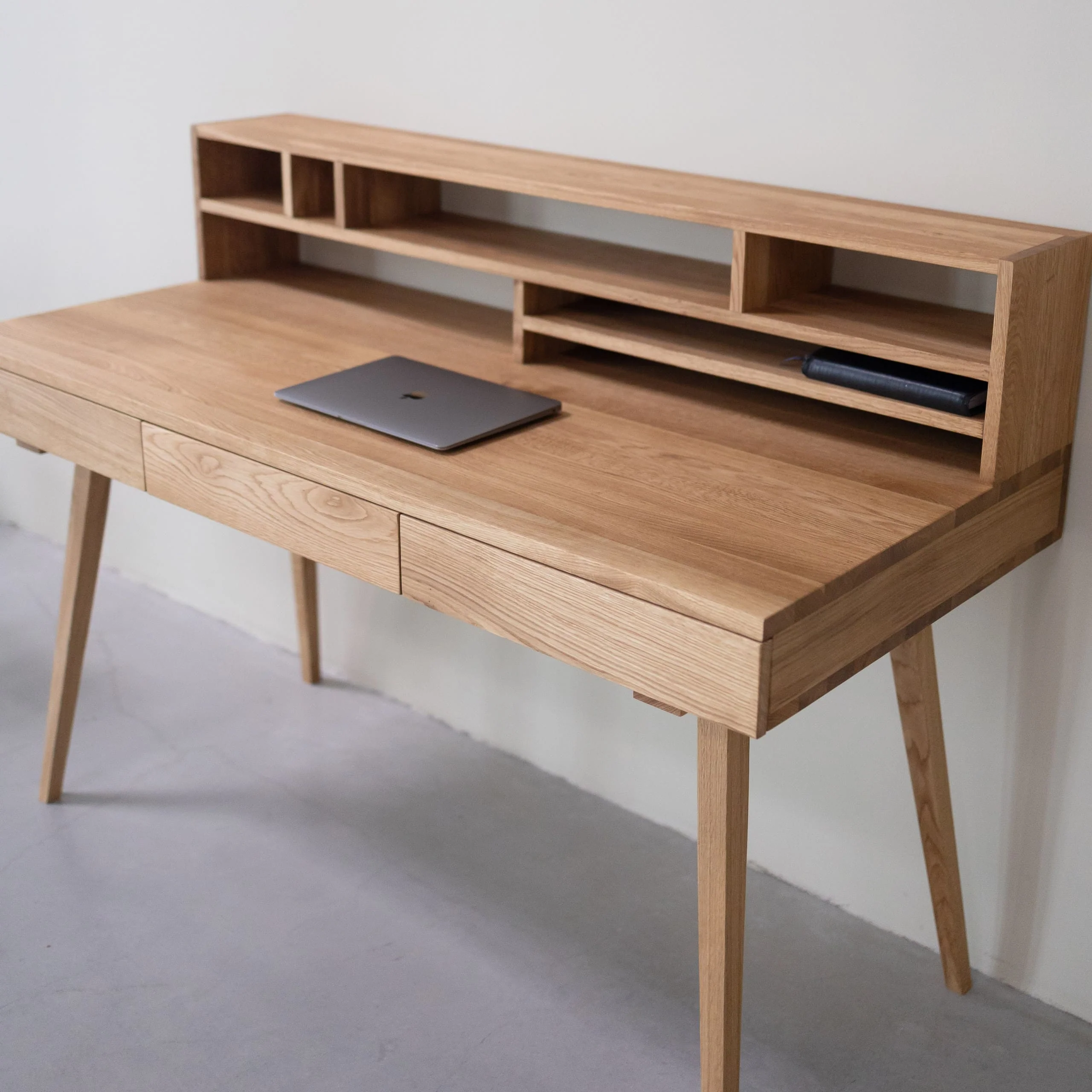 Mesa escritorio de madera maciza roble MALMO 2 | NordicStory - Image 10