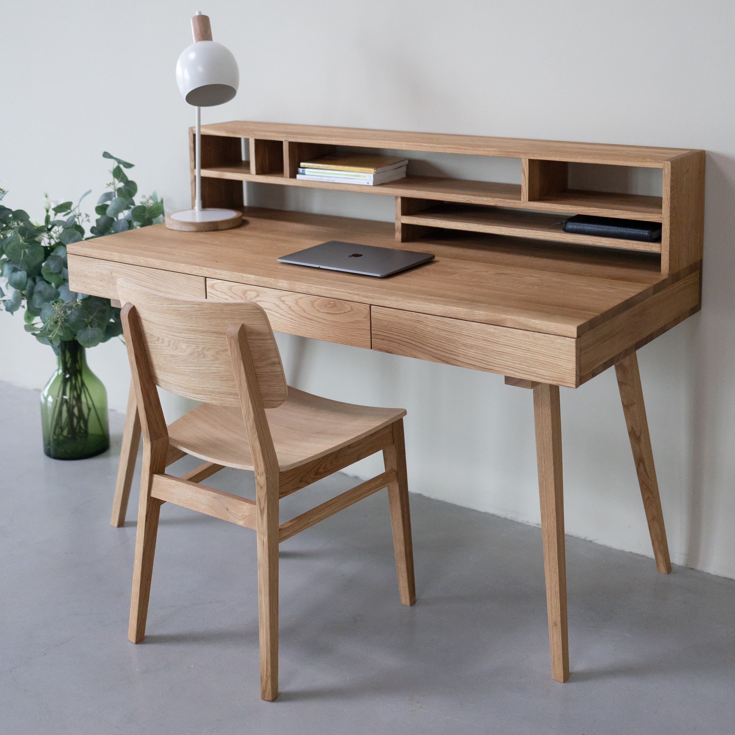 Mesa escritorio de madera maciza roble MALMO 2 | NordicStory - Image 3