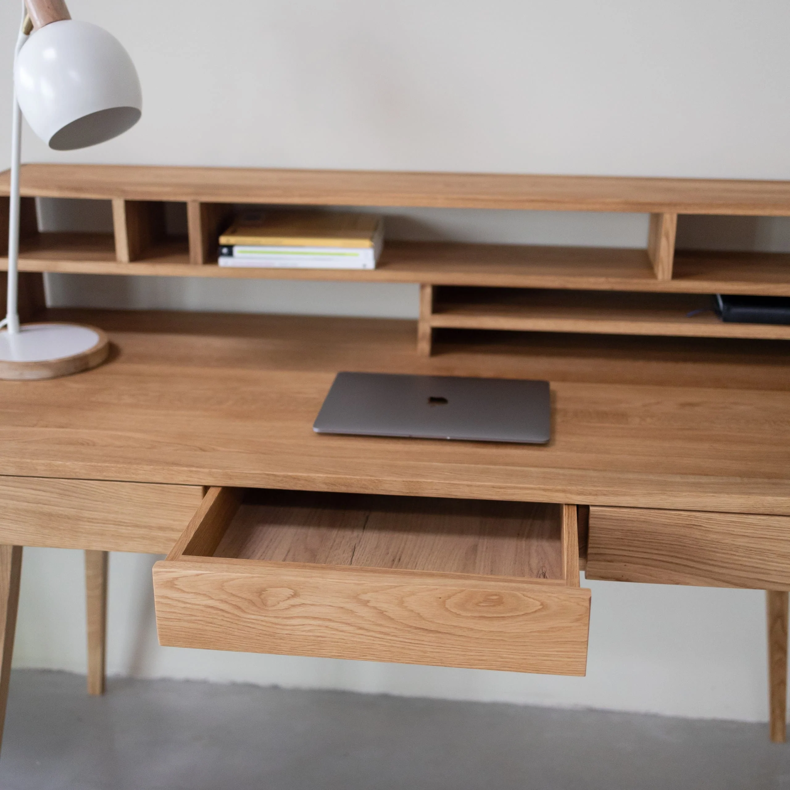 Mesa escritorio de madera maciza roble MALMO 2 | NordicStory - Image 5