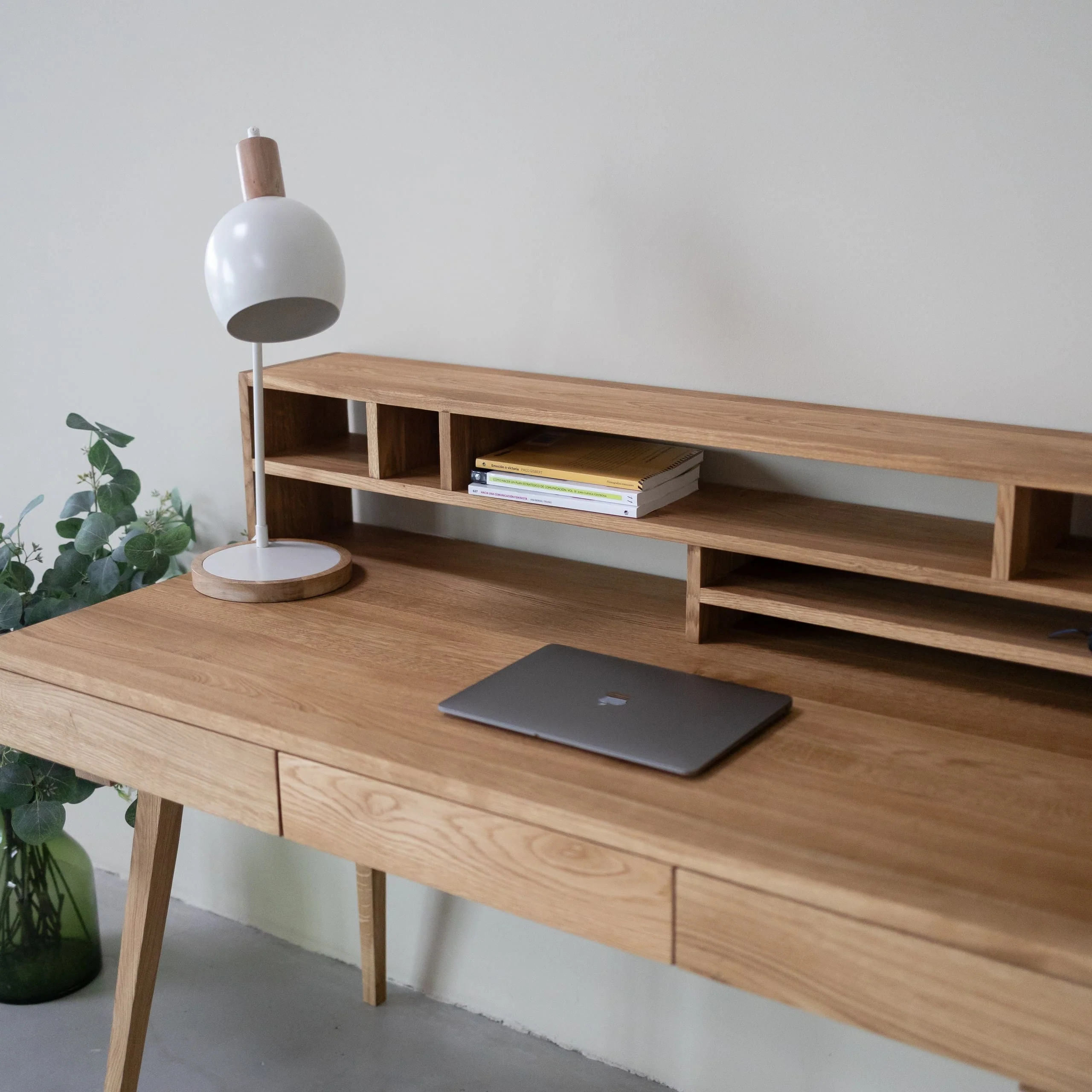 Mesa escritorio de madera maciza roble MALMO 2 | NordicStory - Image 9