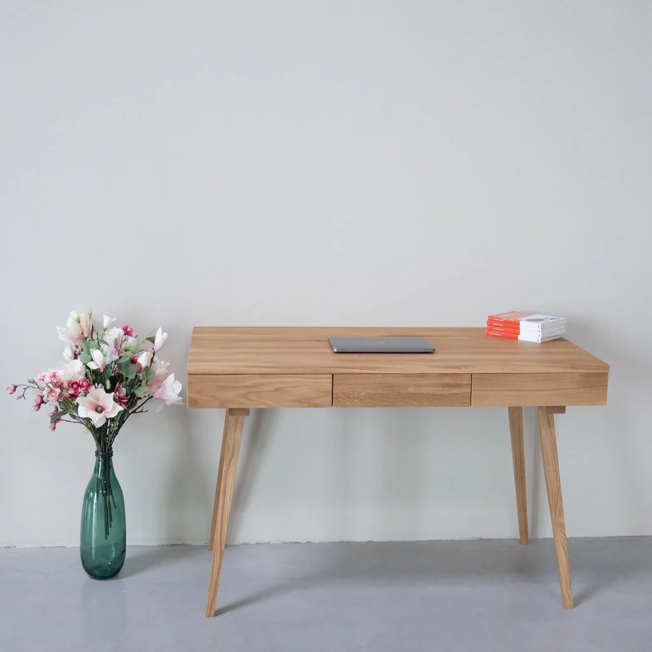 Mesa escritorio de madera maciza roble MALMO 1 | NordicStory - Image 6