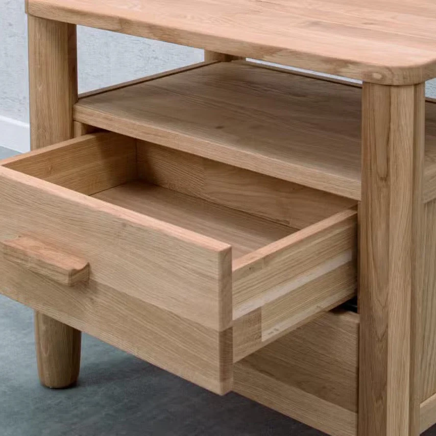 Mesa de noche de madera maciza de roble AURA | VESKOR - Image 2