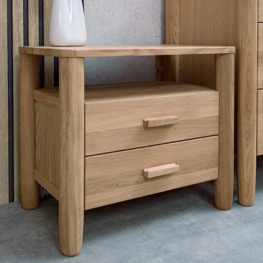 Mesa de noche de madera maciza de roble AURA | VESKOR - Image 3