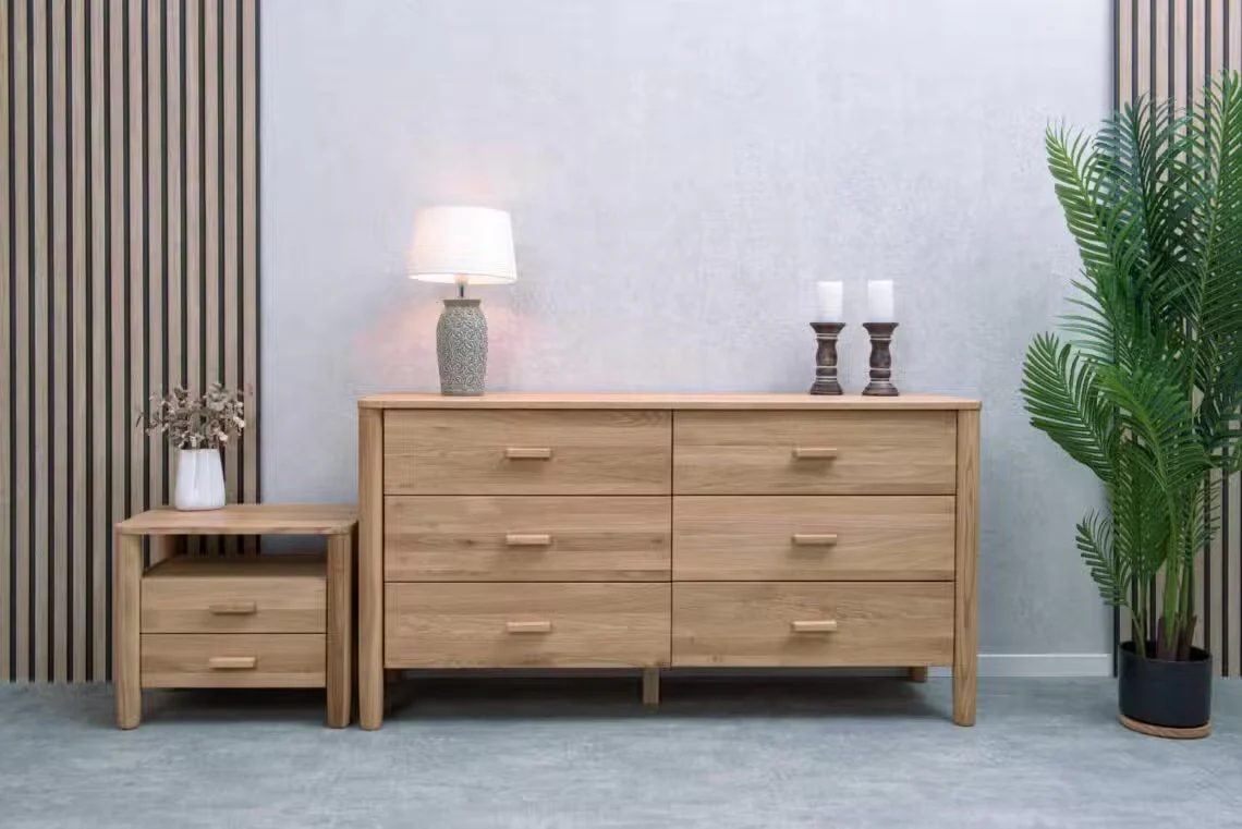 Cómoda de madera maciza roble AURA | VESKOR - Image 3