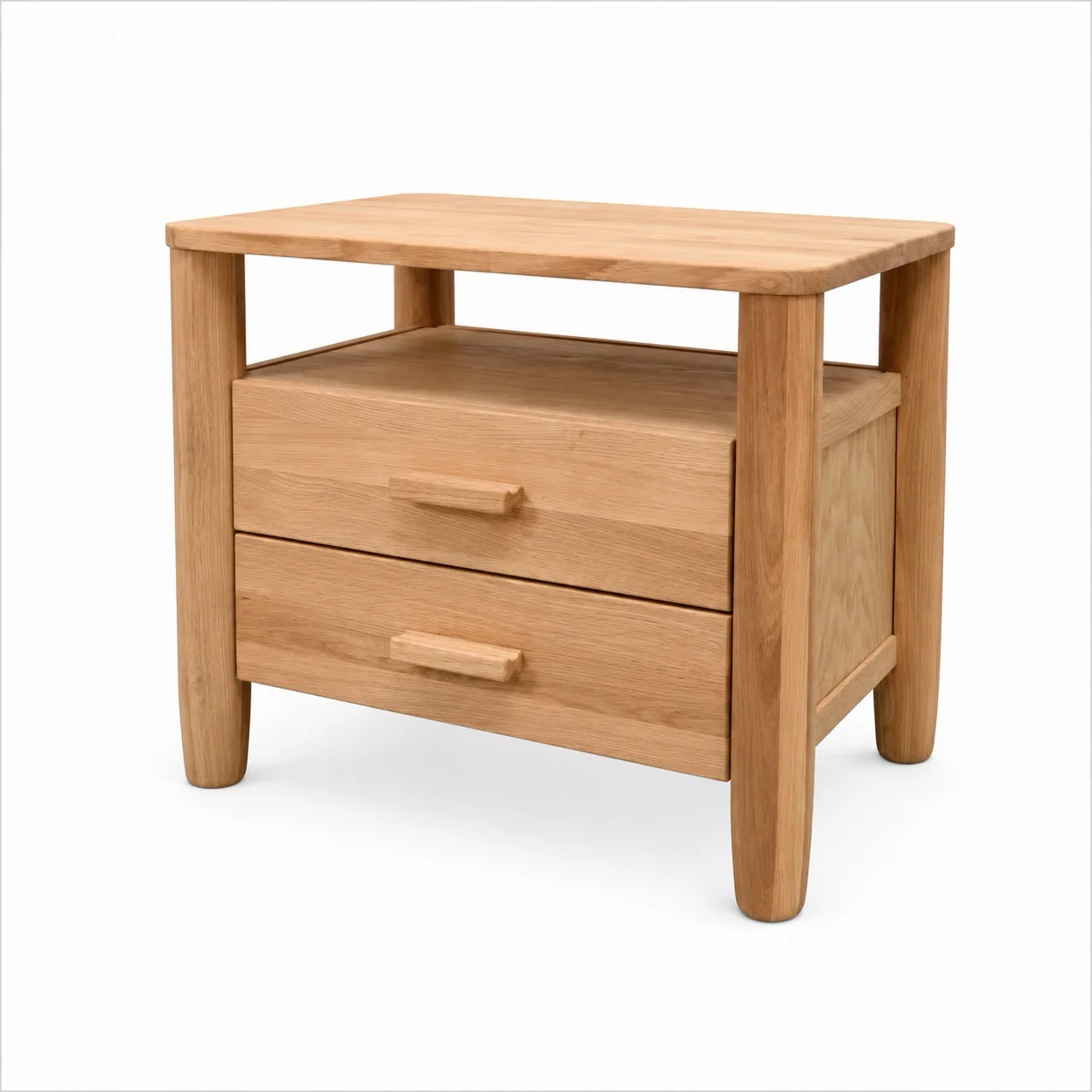 Mesa de noche de madera maciza de roble AURA | VESKOR - Image 7