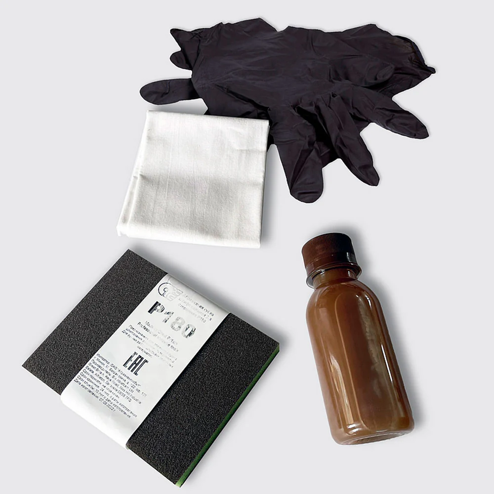 Kit con aceite para cuidar muebles de madera maciza - Image 2