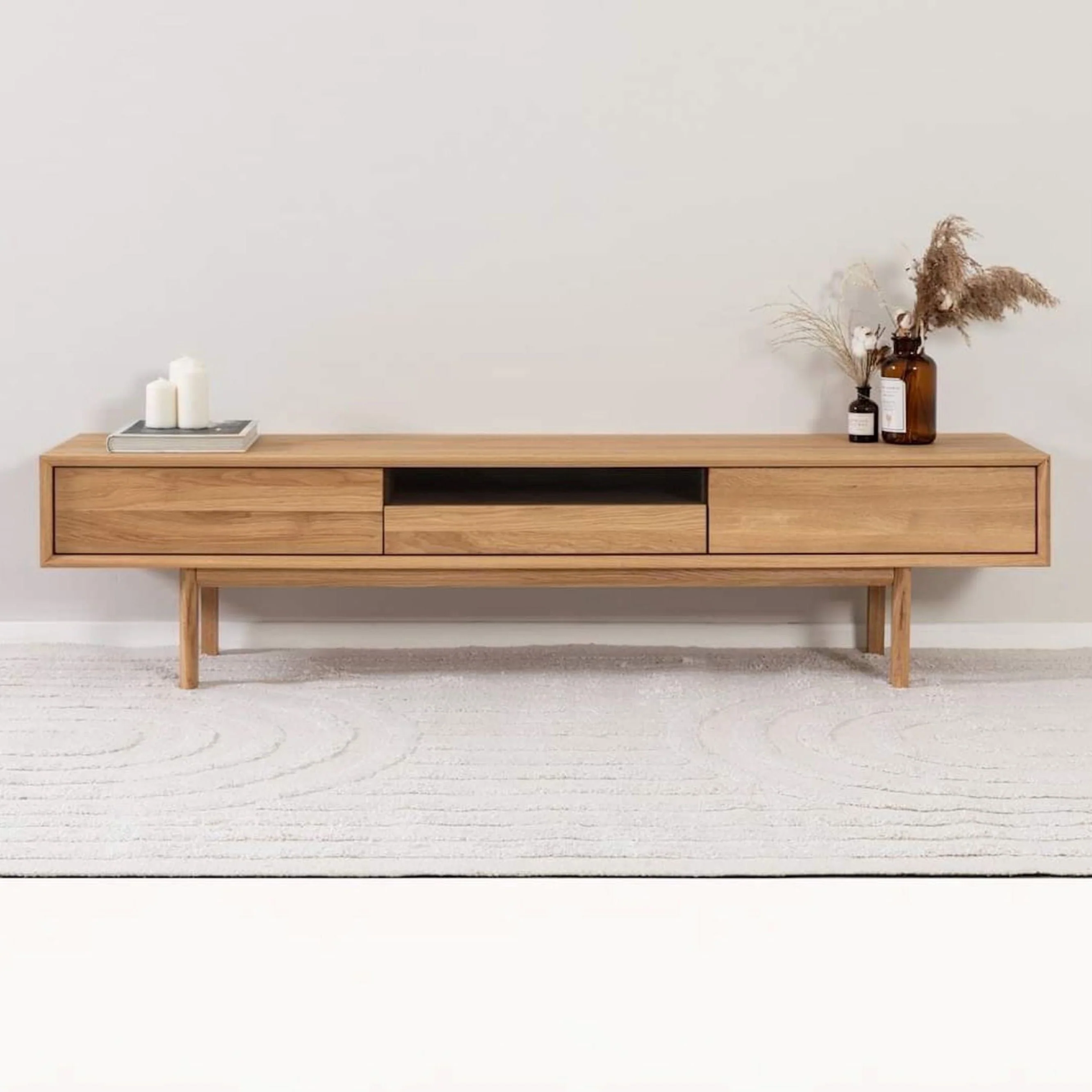 Mueble de TV madera maciza roble KODAMA | NordicStory - Image 5