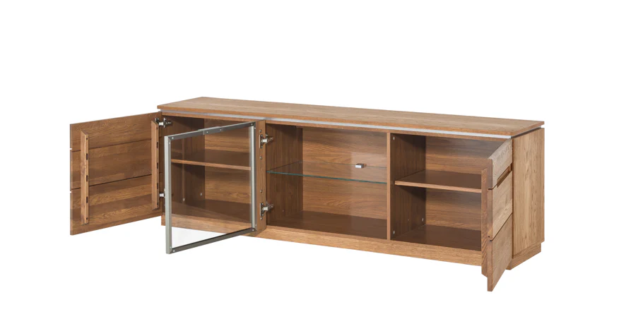 Cómoda o Mueble TV madera de roble MONTENEGRO 26 | LoftStory - Image 4